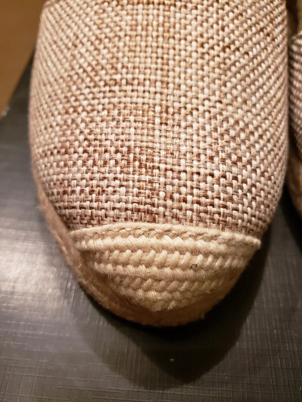 Natural Strappy Wedge Shoes